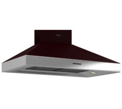 BRITANNIA Latour TPBTH100MBU Chimney Cooker Hood - Matte Burgundy